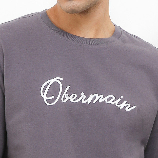 Obermain Pakaian Pria T Shirt Colombus In Dark Gray