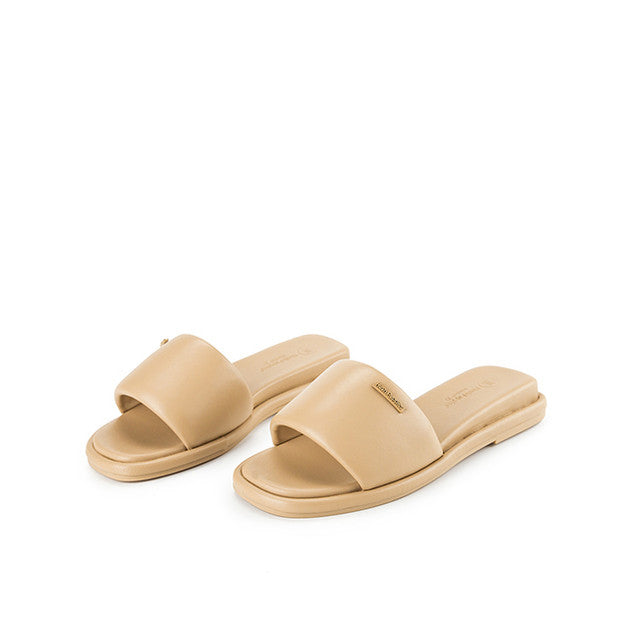 Hush Puppies Sandal Wanita Lolita Slip On In Almond