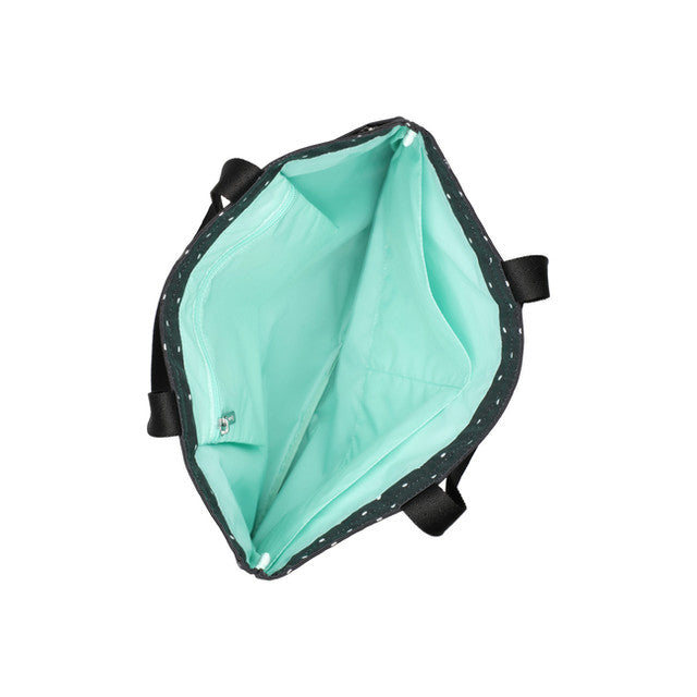 Large Emerald Tote In Petite Dot