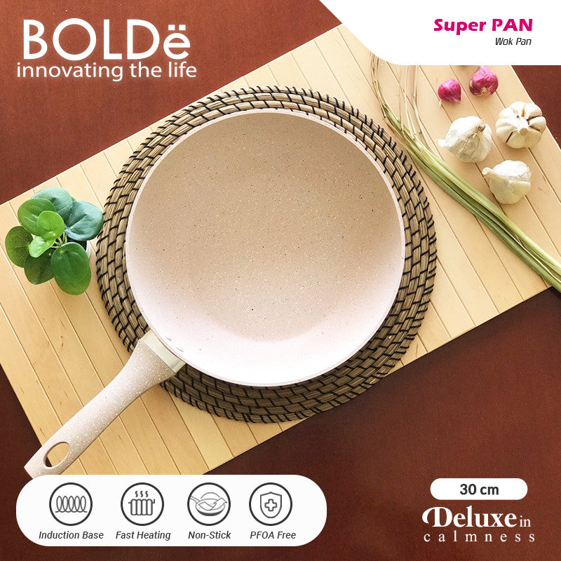 BOLDe Super Pan Wok (Wajan) 30cm - Beige