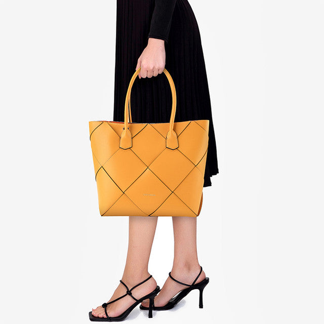 Charlotte Top Handle Bag (L) In Yellow