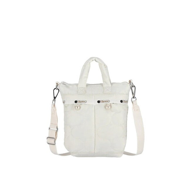 LeSportsac Tas Wanita Tote bag Small Helmet Bag In White Quilt