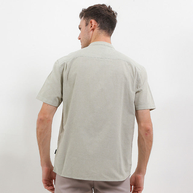 Hush Puppies Pakaian Pria Shirt Bsc Stromboli In Sage