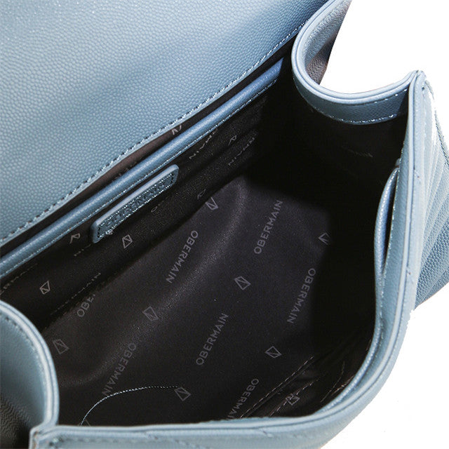 Layla Top Handle Bag (M) In Dusty Blue