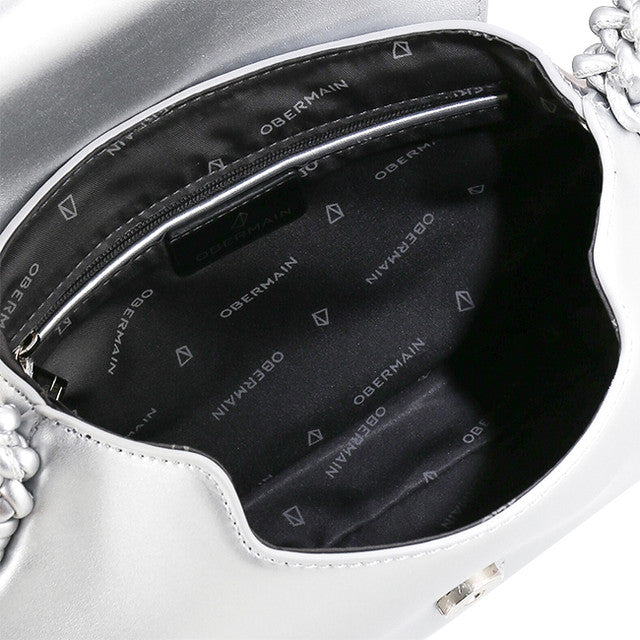 Obermain Bags Wanita Top Handle Betty Hexagonal In Silver