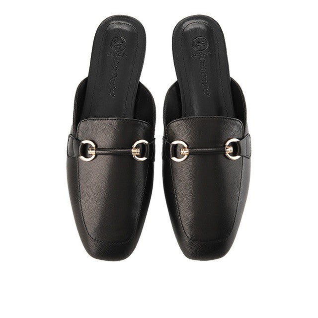 Hush Puppies Sandal Wanita Flats Madison Jansen In Black