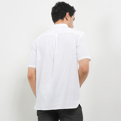 Hush Puppies Pakaian Pria Shirt Macadamia In White