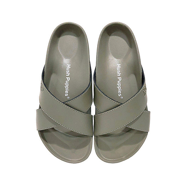 Hush Puppies Sandal Pria Sandals Burton Cross In Taupe