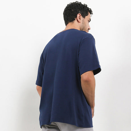 Hush Puppies Pakaian Pria T Shirt Almond In Navy