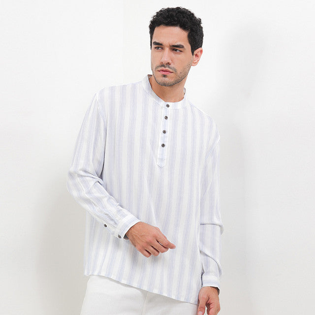 Obermain Pakaian Pria Shirt Caspian In Blue