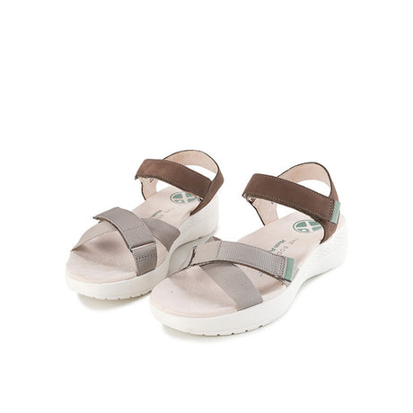 Hush Puppies Sandal Wanita Sandals Breathe Qtr Strap In Vintage Grey Nubuck