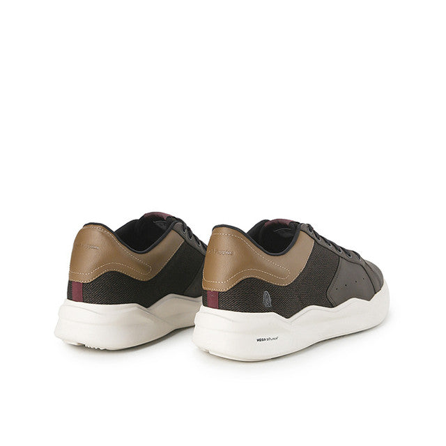 Hush Puppies Sepatu Pria Sneakers Rush Sneaker In Dark Brown Leather