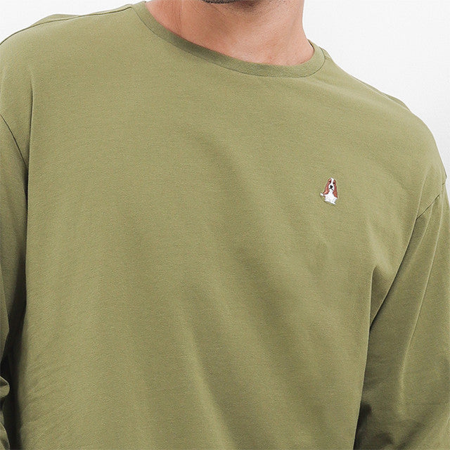 Hush Puppies Pakaian Pria Sweater Leonardo In Olive