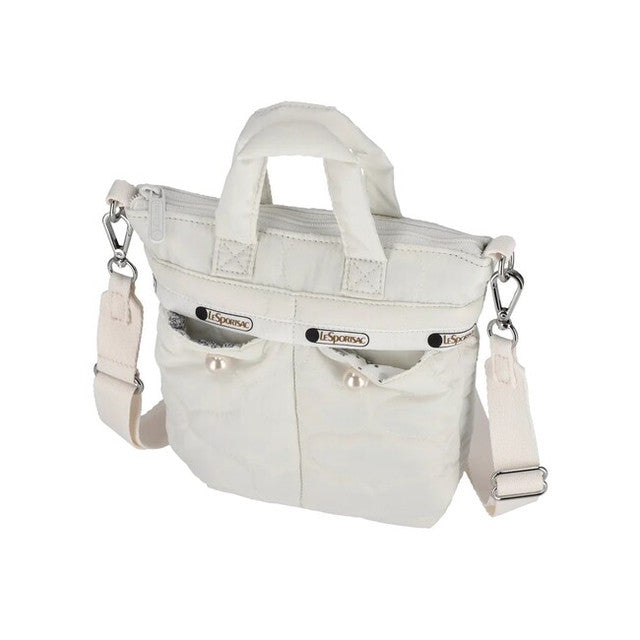 LeSportsac Tas Wanita Tote bag Small Helmet Bag In White Quilt