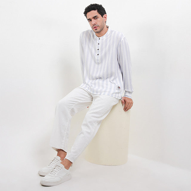 Obermain Pakaian Pria Shirt Caspian In Blue