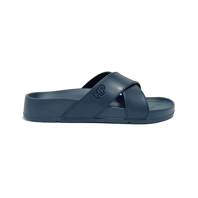 Hush Puppies Sandal Pria Sandals Burton Cross In Navy