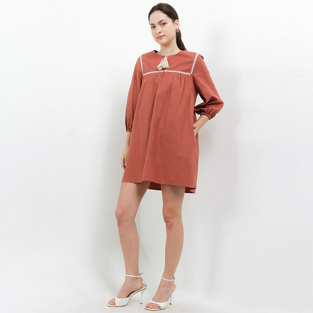 Hush Puppies Pakaian Wanita Dress Verda In Brown