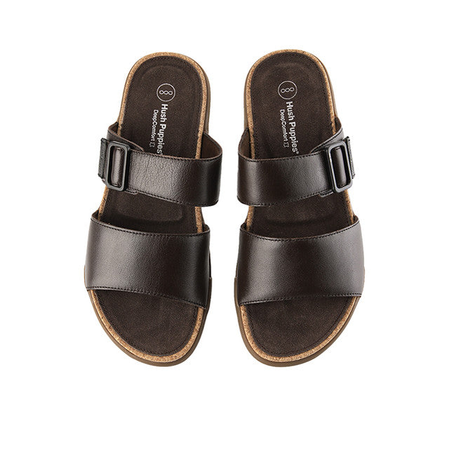 Hush Puppies Sandal Pria Asahi Jake 2 Straps In Coffee
