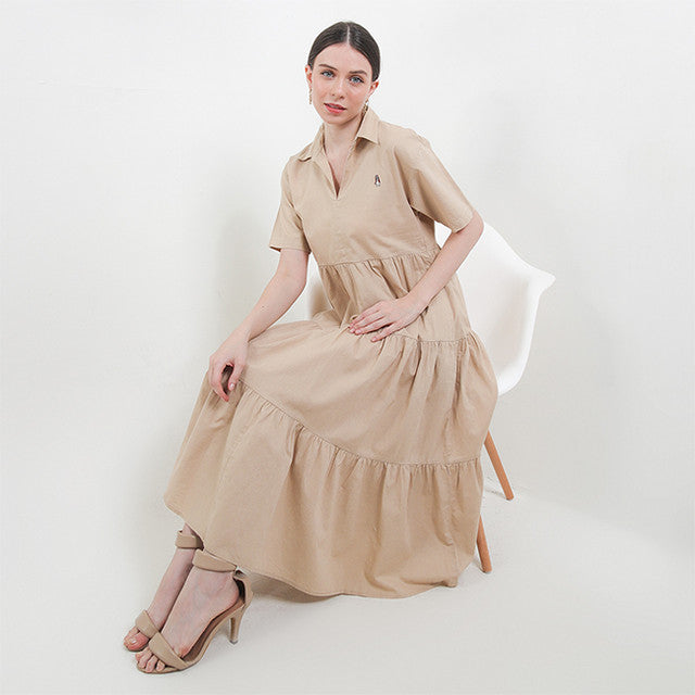 Hush Puppies Pakaian Wanita Dress Narita In Khaki