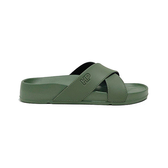 Hush Puppies Sandal Pria Sandals Burton Cross In Sage