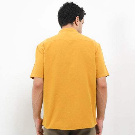 Hush Puppies Pakaian Pria Shirt Toscano In Mustard