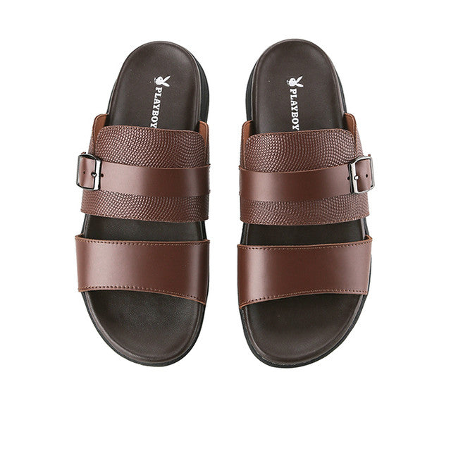 Playboy Sandal Pria Mules Asiore - Mule 1 In Brown