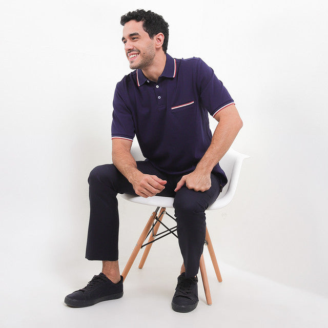 Obermain Pakaian Pria Polo Chester In Navy