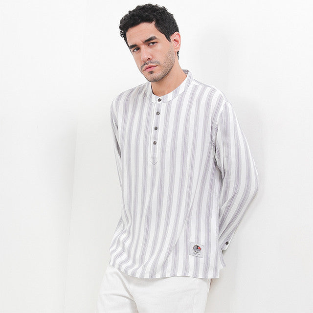 Obermain Pakaian Pria Shirt Caspian In Grey