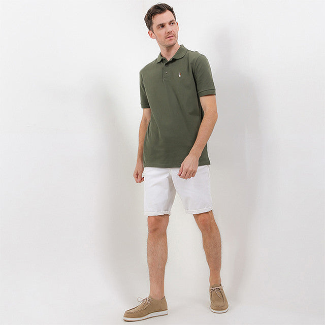 Hush Puppies Pakaian Pria Polo Bsc Tangelo In Olive