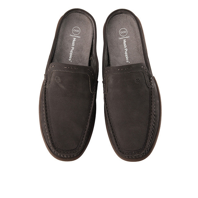 Hush Puppies Sepatu Pria Dymond Mules In Dark Grey