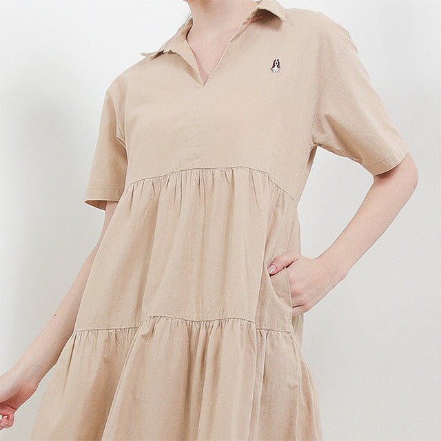 Hush Puppies Pakaian Wanita Dress Narita In Khaki
