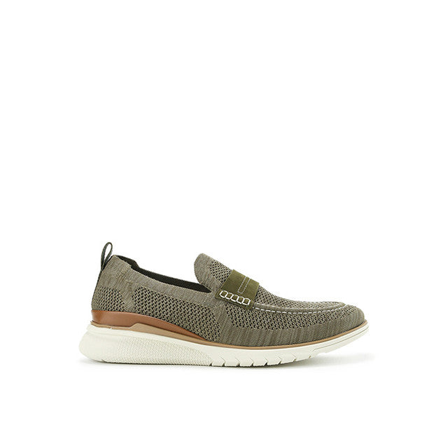 Hush Puppies Sepatu Pria Loafers Advance Knit Loafer In Olive