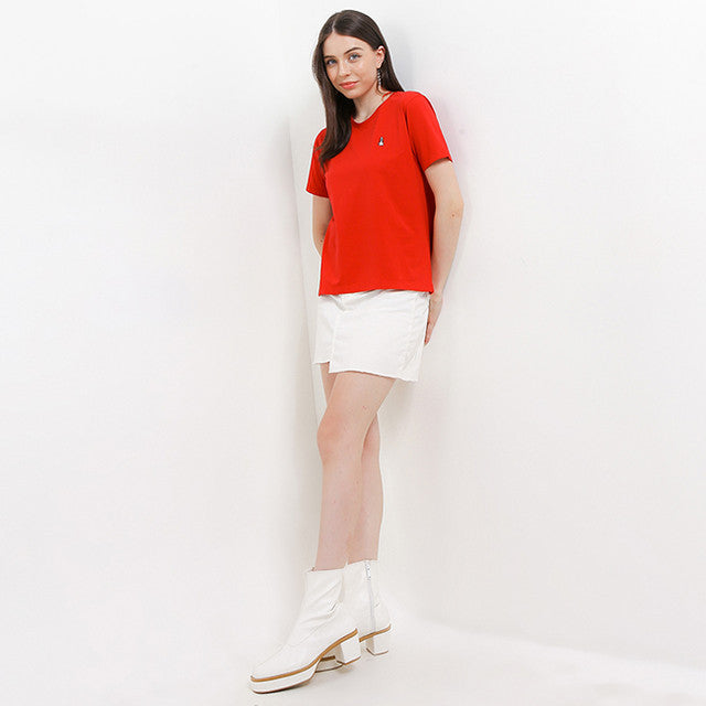 Hush Puppies Pakaian Wanita T Shirt Leviere In Red