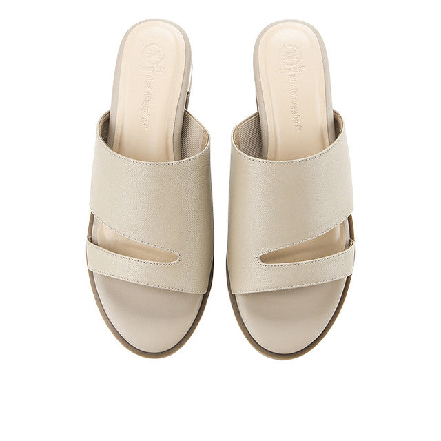 Hush Puppies Sandal Wanita Wedges Clover In Taupe