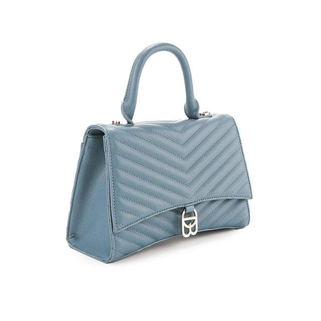 Layla Top Handle Bag (M) In Dusty Blue