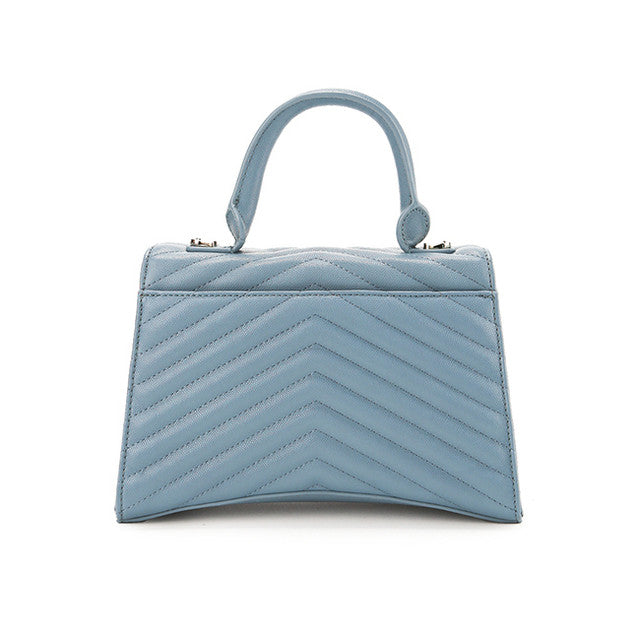 Layla Top Handle Bag (M) In Dusty Blue