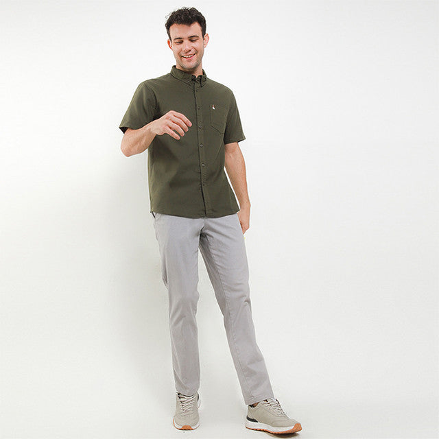 Hush Puppies Pakaian Pria Shirt Dillion 2 In Olive