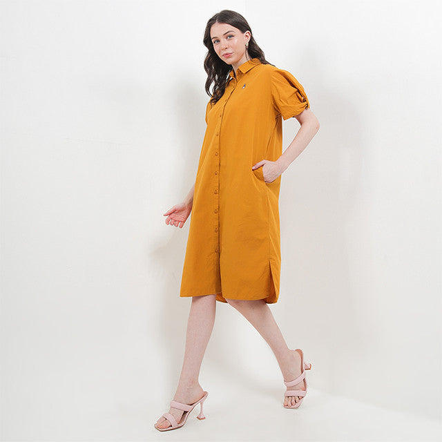 Hush Puppies Pakaian Wanita Dress Sherma In Mustard