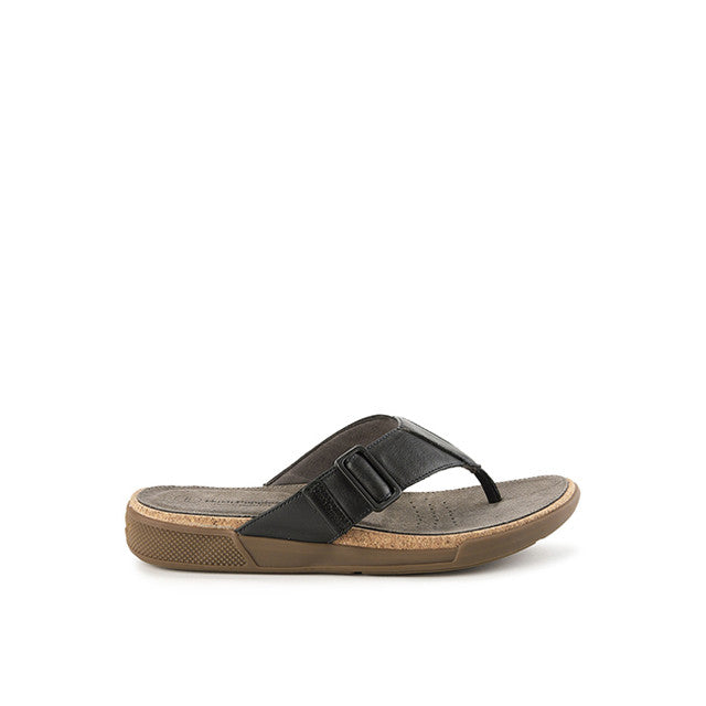 Hush Puppies Sandal Pria Asahi Jake Toepost In Dark Grey