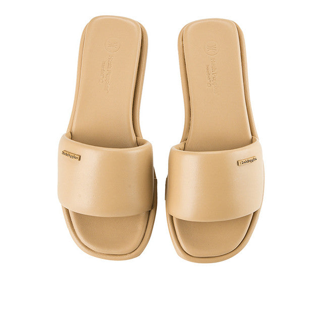 Hush Puppies Sandal Wanita Lolita Slip On In Almond