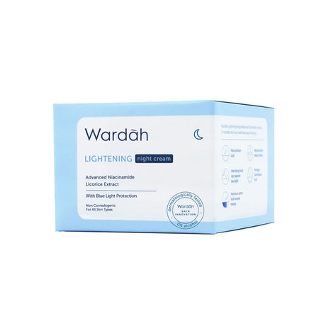 Wardah Lightening Night Cream Advanced Niacinamide 30 g