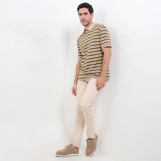 Obermain Pakaian Pria Polo Rope In Khaki