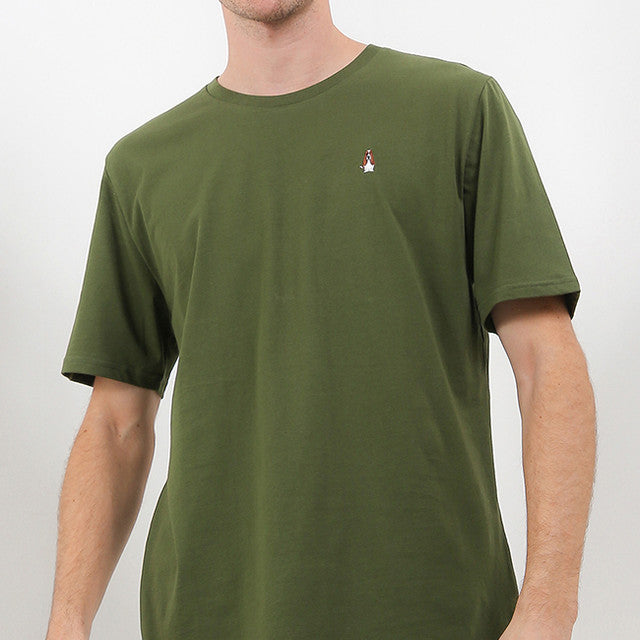 Hush Puppies Pakaian Pria T Shirt Bsc Adhesh 5 In Olive