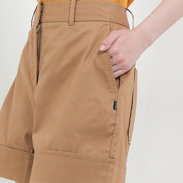 Hush Puppies Pakaian Wanita Short Pants Moguri In Brown