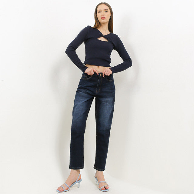 Hush Puppies Pakaian Wanita Denim Elodia In Dark Blue