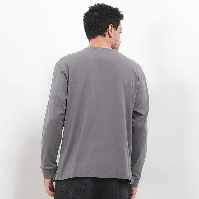 Hush Puppies Pakaian Pria Sweater Leonardo In Dark Grey
