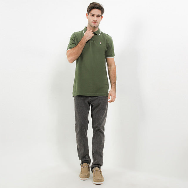 Hush Puppies Pakaian Pria Polo Fore In Green