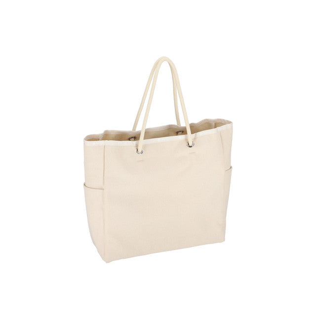 Canvas Easy Tote In Meringue Canvas Logo