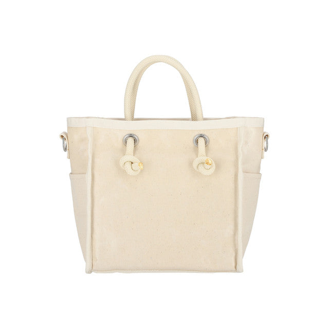 Canvas Sm Easy Tote In Meringue Canvas Logo