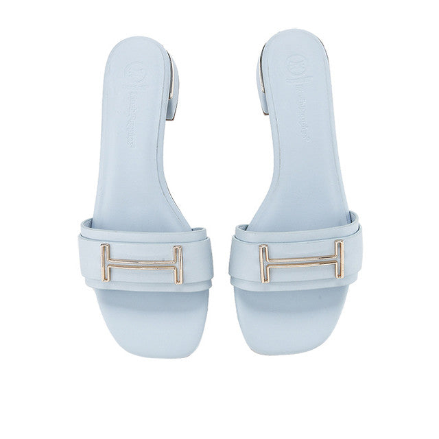 Hush Puppies Sandal Wanita Slide Anya Mars In Light Blue